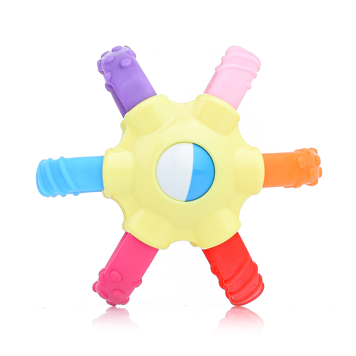 Фото к товару Погремушка-прорезыватель "Радуга" Погремушка-прорезыватель "Радуга"