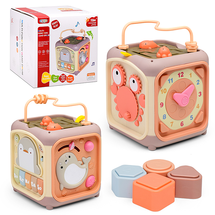 Развивающий куб 368-54H "Морские жители" в коробке