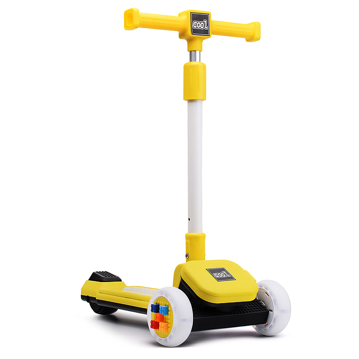 Самокат U001571Y 3-х. кол., колеса PU, желтый, в коробке