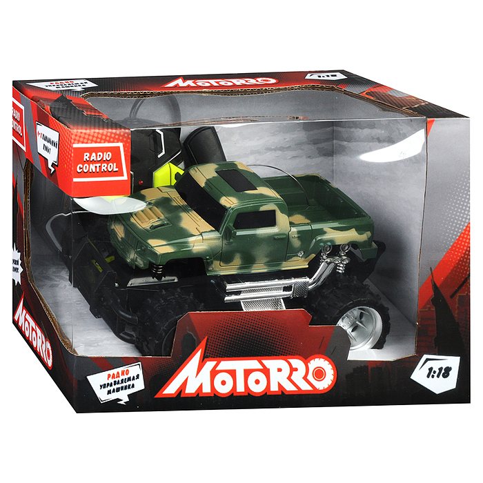 Фото к товару Машинка радиоуправляемая "Джип" масштаб 1:18, 4-х канальный пульт, на батарейках Машинка радиоуправляемая "Джип" масштаб 1:18, 4-х канальный пульт, на батарейках
