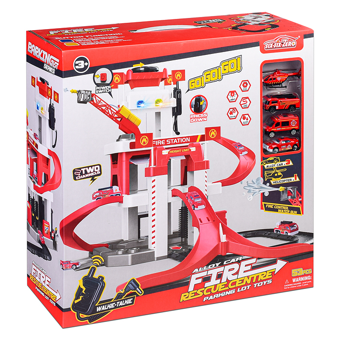 Фото к товару Парковка 660-S22 "Станция обслуживания" красная, в коробке Парковка 660-S22 "Станция обслуживания" красная, в коробке