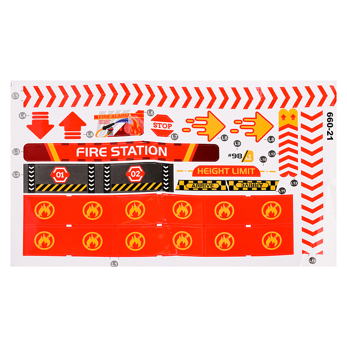 Фото к товару Парковка 660-S22 "Станция обслуживания" красная, в коробке Парковка 660-S22 "Станция обслуживания" красная, в коробке