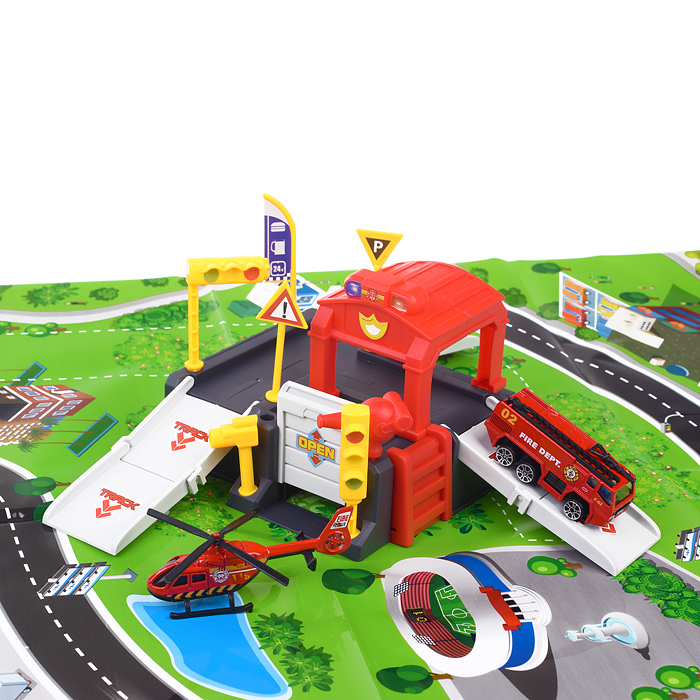 Фото к товару Парковка 660-S06 "Пожарная" в коробке Парковка 660-S06 "Пожарная" в коробке