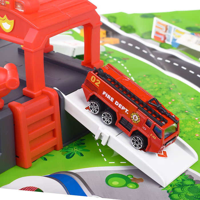 Фото к товару Парковка 660-S06 "Пожарная" в коробке Парковка 660-S06 "Пожарная" в коробке