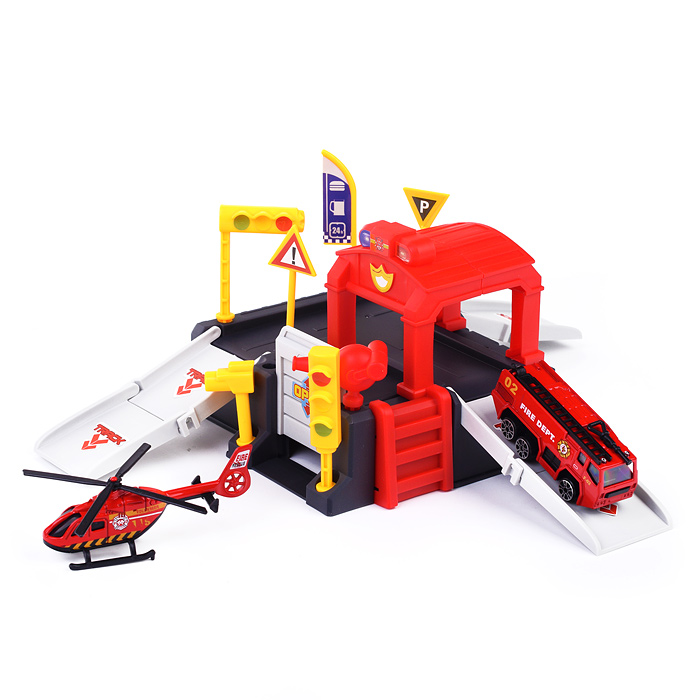 Фото к товару Парковка 660-S06 "Пожарная" в коробке Парковка 660-S06 "Пожарная" в коробке