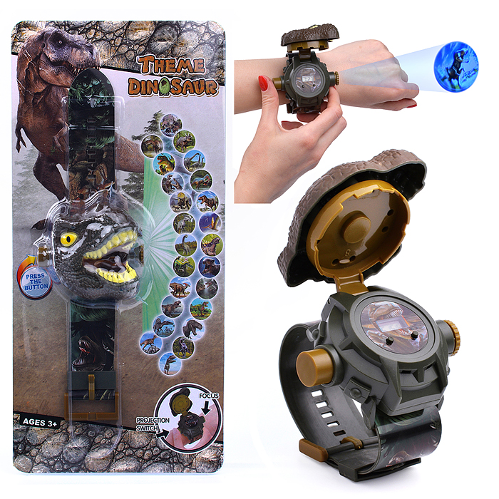 Часы-проектор 3055A "Динозавр-2" на листе Часы-проектор 3055A "Динозавр-2" на листе