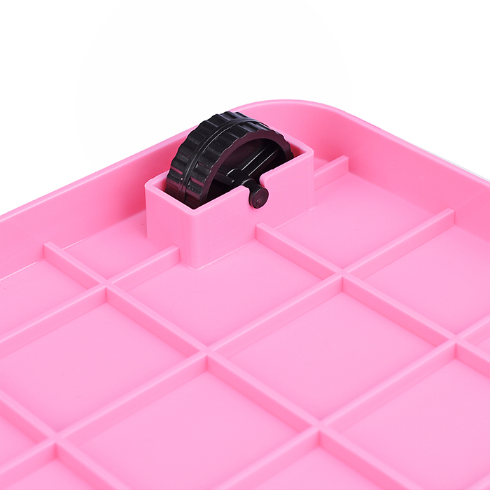 Фото к товару Контейнер 6 (35 л) "Золушка" розовый / сиреневый прозрачный Контейнер 6 (35 л) "Золушка" розовый / сиреневый прозрачный