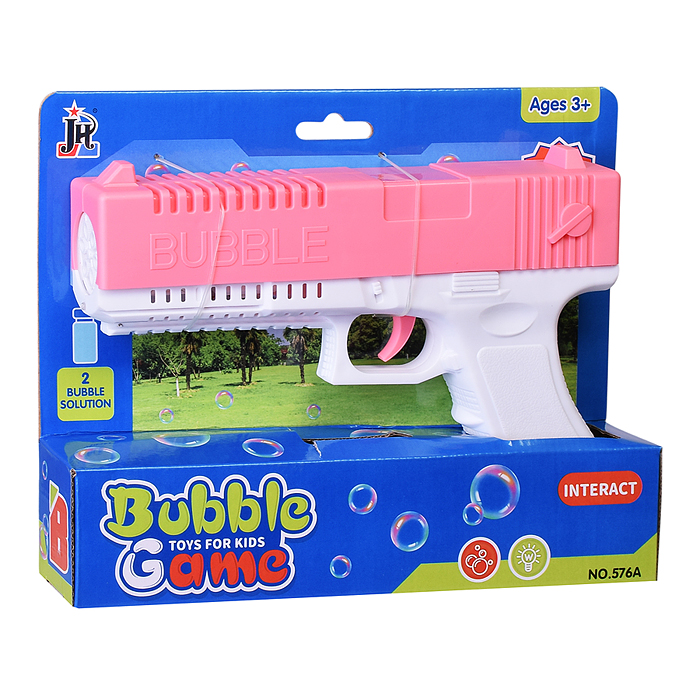 Фото к товару Пистолет для мыльных пузырей 576A "Пузыри атакуют!" в коробке Пистолет для мыльных пузырей 576A "Пузыри атакуют!" в коробке