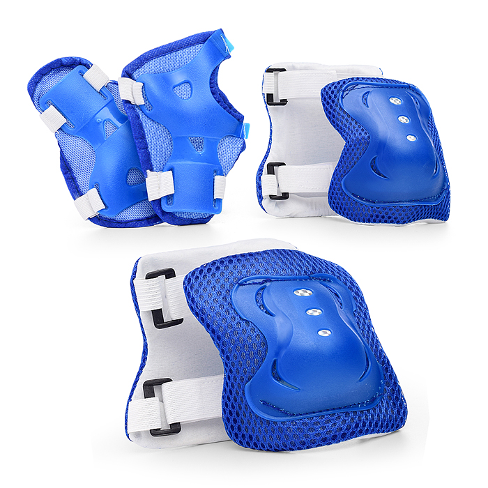 Фото к товару Ролики детские, M, цвет синий, цветные колеса + подарок Шлем. Ролики детские, M, цвет синий, цветные колеса + подарок Шлем.