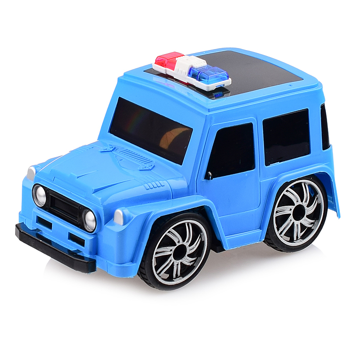 Фото к товару Машина 12025-4 "Полиция" на батарейках, синяя/желтая, в ассортименте, в коробке Машина 12025-4 "Полиция" на батарейках, синяя/желтая, в ассортименте, в коробке