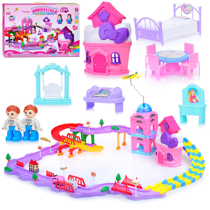 Трек 2148 "Аэропорт" большой, розовый, в коробке Трек 2148 "Аэропорт" большой, розовый, в коробке