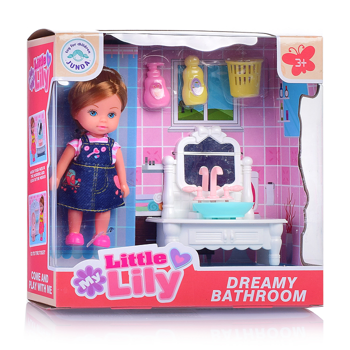Кукла 86016 "Сказочная ванная комната" с аксессуарами, в коробке