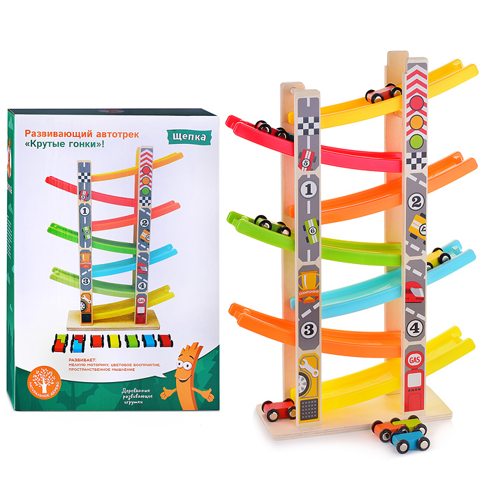 Развивающий автототрек D1161 "Крутые Гонки" Развивающий автототрек D1161 "Крутые Гонки"