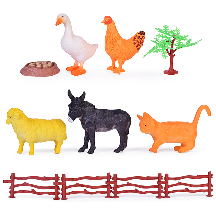 Набор животные 818-17 "Счастливая ферма" в пакете Набор животные 818-17 "Счастливая ферма" в пакете