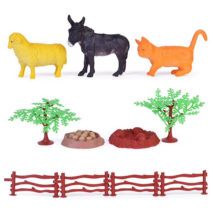 Набор животные 818-11 "Счастливая ферма-1" в пакете Набор животные 818-11 "Счастливая ферма-1" в пакете