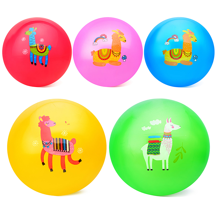 Мяч надувной PVC 00-3956 "Лама" 22,5 см., 60 гр. (цвет микс) Мяч надувной PVC 00-3956 "Лама" 22,5 см., 60 гр. (цвет микс)