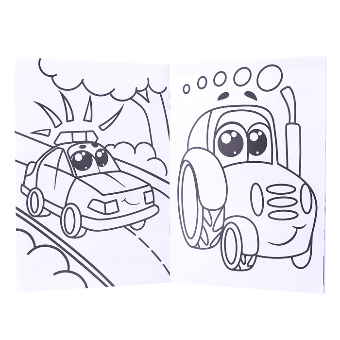Раскраска А5 эконом. Машинки-малыши