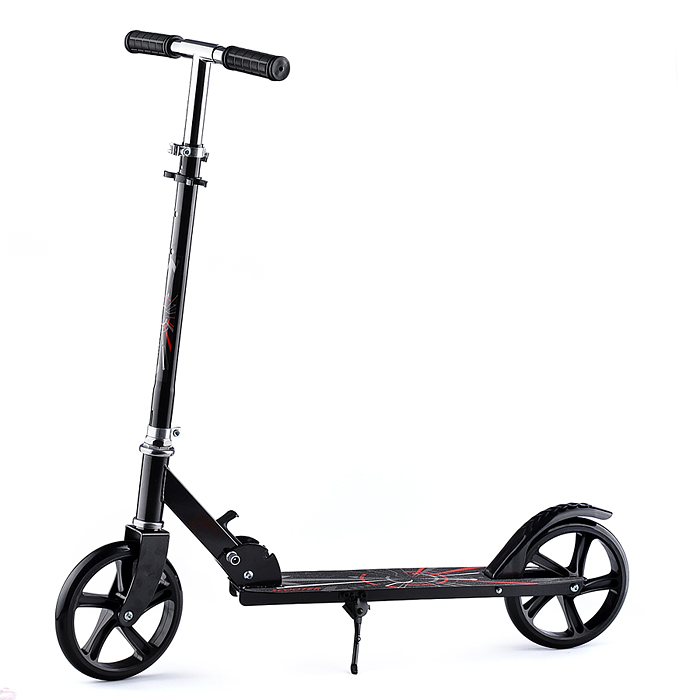 Фото к товару Самокат U038448Y 2-х кол., черный, PU/ 200 мм, ABEC 7, в коробке Самокат U038448Y 2-х кол., черный, PU/ 200 мм, ABEC 7, в коробке