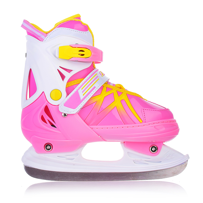 Фото к товару Коньки 00-3110 (размер M35-38) розовые, в сумке Коньки 00-3110 (размер M35-38) розовые, в сумке