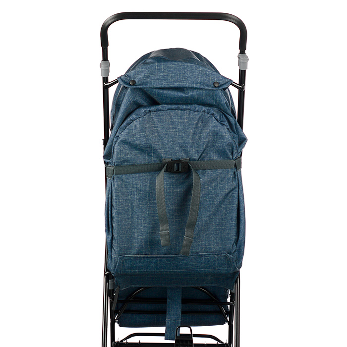 Фото к товару Санки-коляска Снежинка универсал-1 (лен серо-зеленый) Санки-коляска Снежинка универсал-1 (лен серо-зеленый)