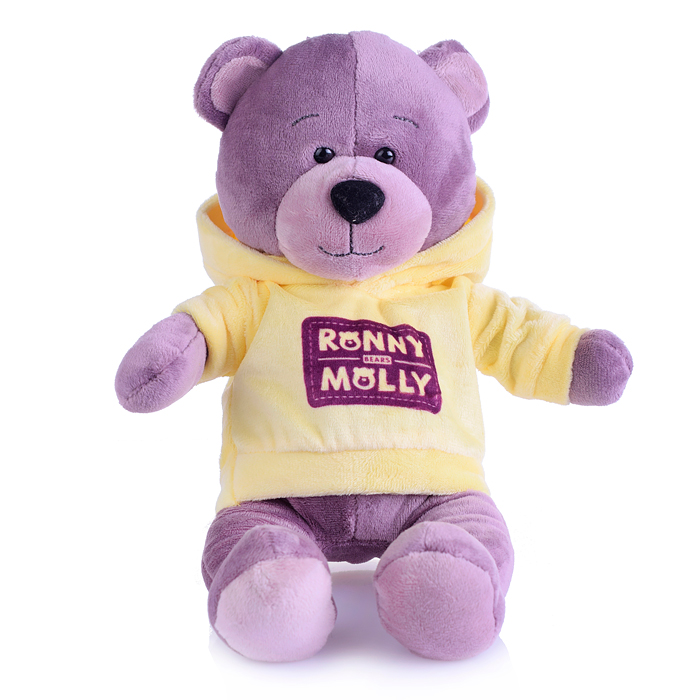 Мишка Ронни в Толстовке с Логотипом, 21 см