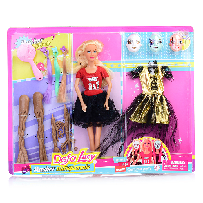 Кукла 8411 с аксессурами, в коробке