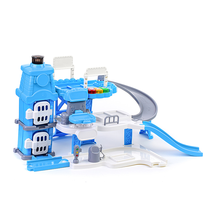 Фото к товару Парковка CLM-997 "Транспорт" голубая, в коробке Парковка CLM-997 "Транспорт" голубая, в коробке