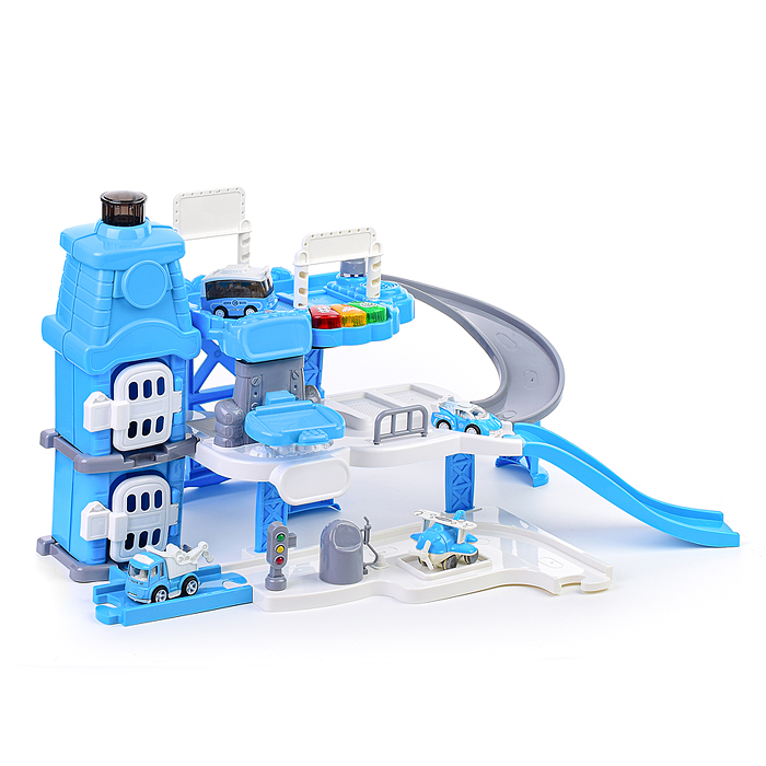 Фото к товару Парковка CLM-997 "Транспорт" голубая, в коробке Парковка CLM-997 "Транспорт" голубая, в коробке