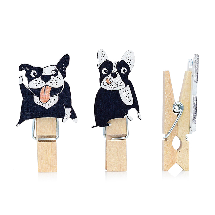 Фото к товару Набор прищепок декоративных деревянных "Бульдог 10 шт " 3.5*0,7 *2.5см. Набор прищепок декоративных деревянных "Бульдог 10 шт " 3.5*0,7 *2.5см.