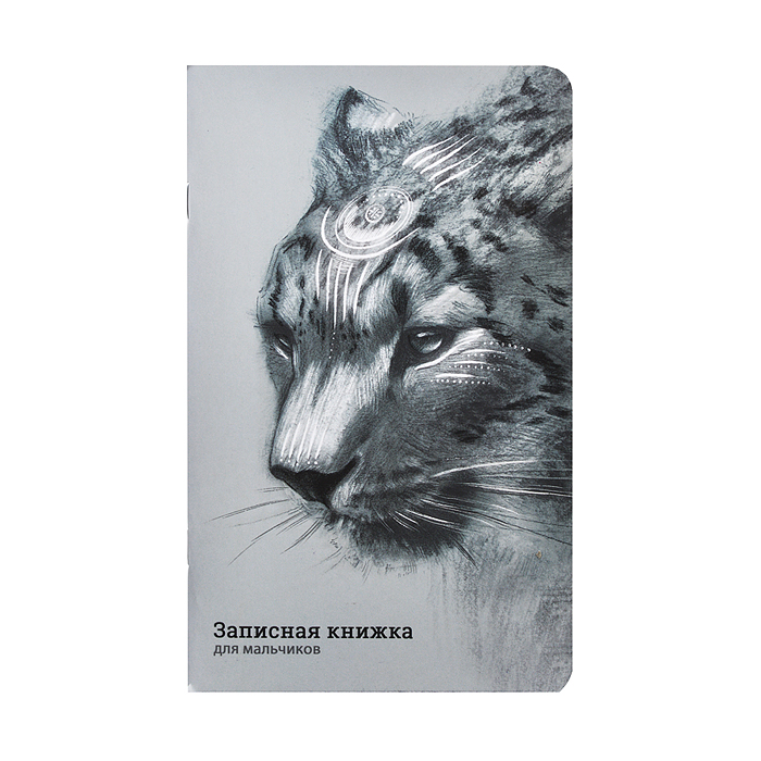 Записная книжка для мальчиков "Ирбис" (130х210мм, 56л, крепление-скрепка) Записная книжка для мальчиков "Ирбис" (130х210мм, 56л, крепление-скрепка)