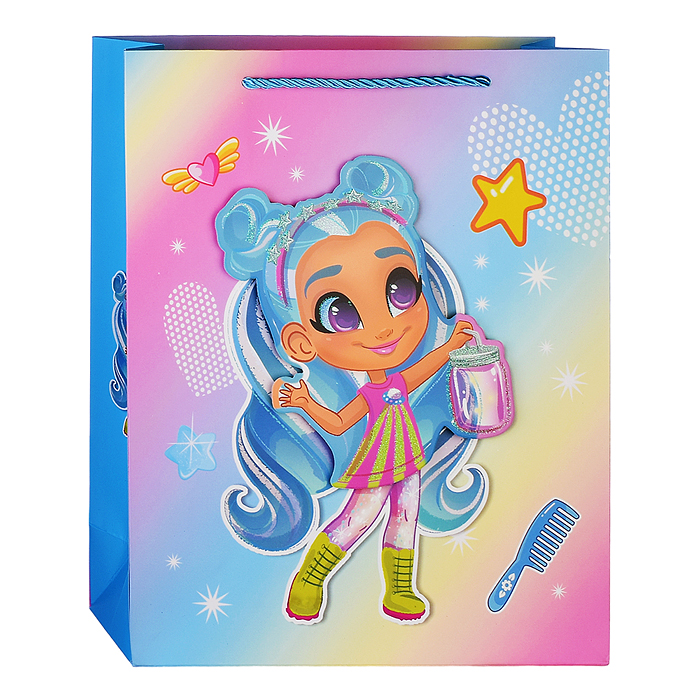 Пакет подарочный 00-4279 "Куколка" 26x10x32 см, 3D