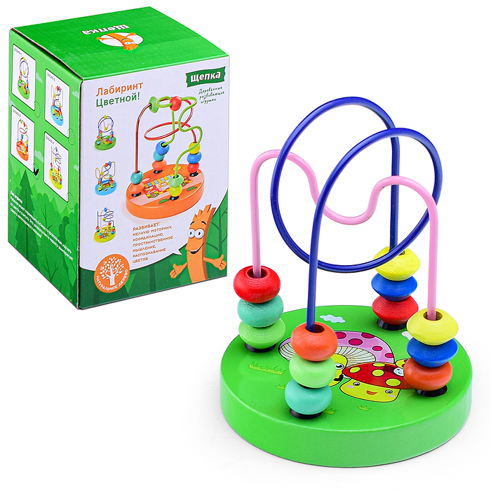 Лабиринт D0043-1 "Веселые грибочки" цветной вид 1 Лабиринт D0043-1 "Веселые грибочки" цветной вид 1
