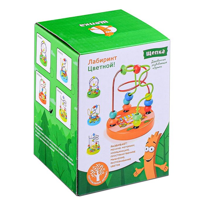 Фото к товару Лабиринт D0043-1 "Веселые грибочки" цветной вид 1 Лабиринт D0043-1 "Веселые грибочки" цветной вид 1