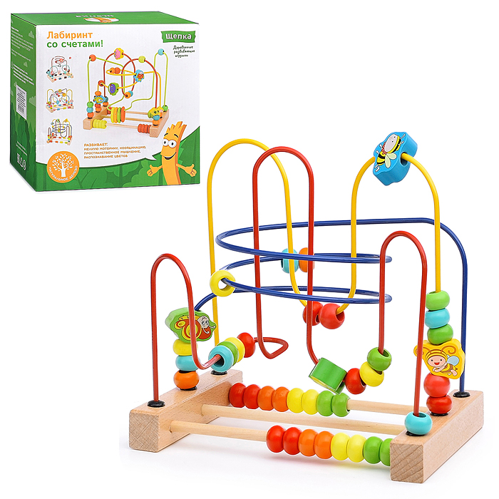 Игра Лабиринт D1236-4 "Мотыльки", со счетами Игра Лабиринт D1236-4 "Мотыльки", со счетами