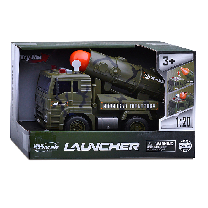 Фото к товару Машина WY440D "Военная техника Х-081" с ракетной установкой, в коробке Машина WY440D "Военная техника Х-081" с ракетной установкой, в коробке