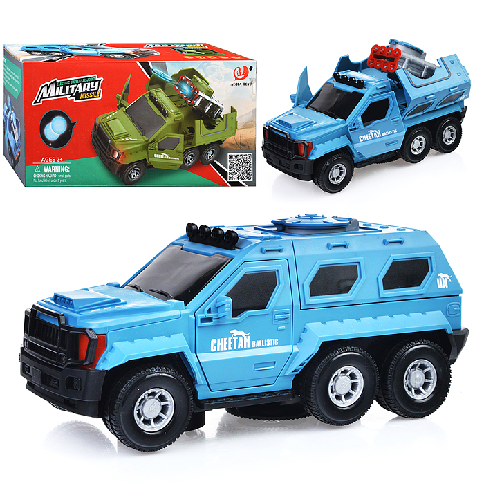 Машина 8811-19 "Военная ракета" на батарейках, в коробке Машина 8811-19 "Военная ракета" на батарейках, в коробке