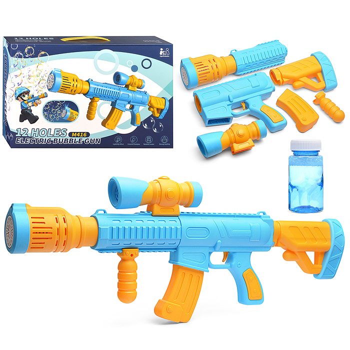 Пушка P086 "Разрушитель" для мыльных пузырей, в коробке