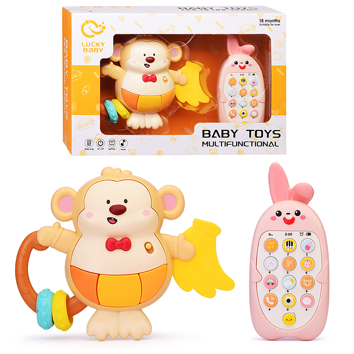 Набор игрушек развивающих LDJ242-3 "Обезьянка" в коробке Набор игрушек развивающих LDJ242-3 "Обезьянка" в коробке