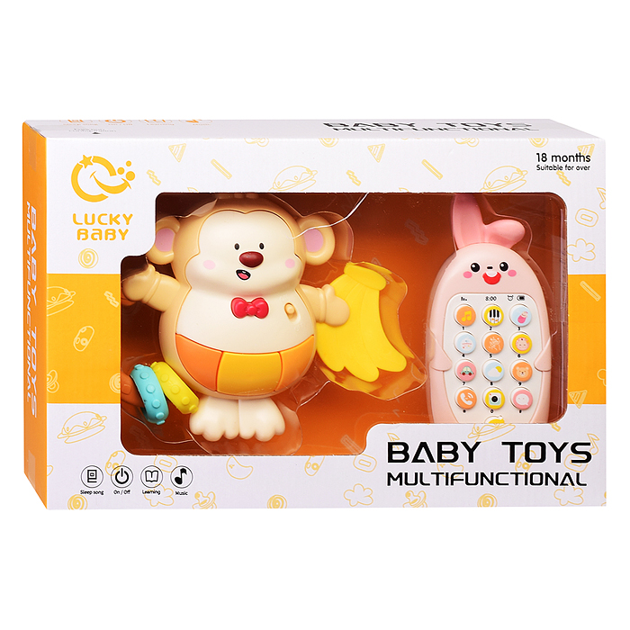 Фото к товару Набор игрушек развивающих LDJ242-3 "Обезьянка" в коробке Набор игрушек развивающих LDJ242-3 "Обезьянка" в коробке