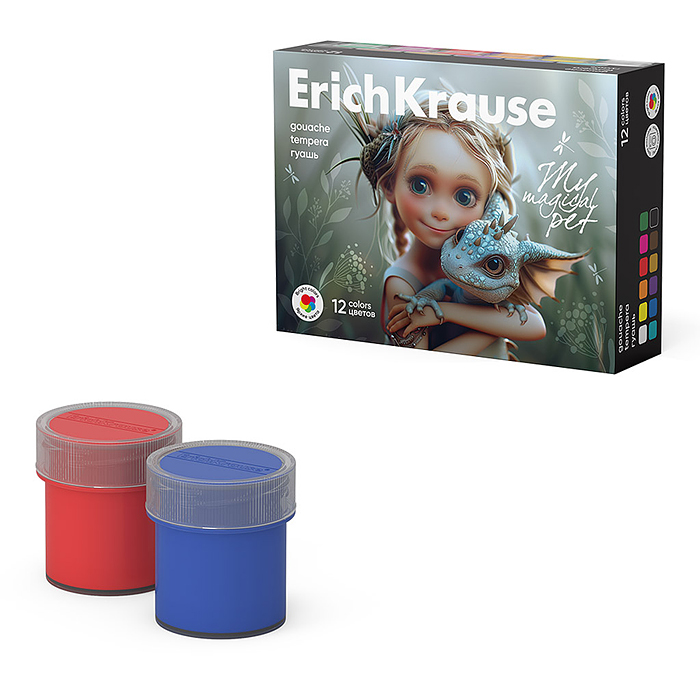 Гуашь "Magic Pet "12 цветов по 20 мл. (в коробке 12 шт) Гуашь "Magic Pet "12 цветов по 20 мл. (в коробке 12 шт)