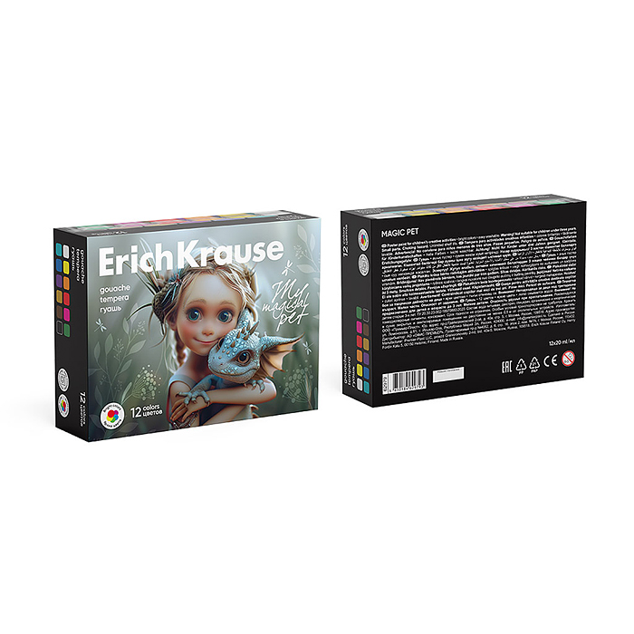 Фото к товару Гуашь "Magic Pet "12 цветов по 20 мл. (в коробке 12 шт) Гуашь "Magic Pet "12 цветов по 20 мл. (в коробке 12 шт)