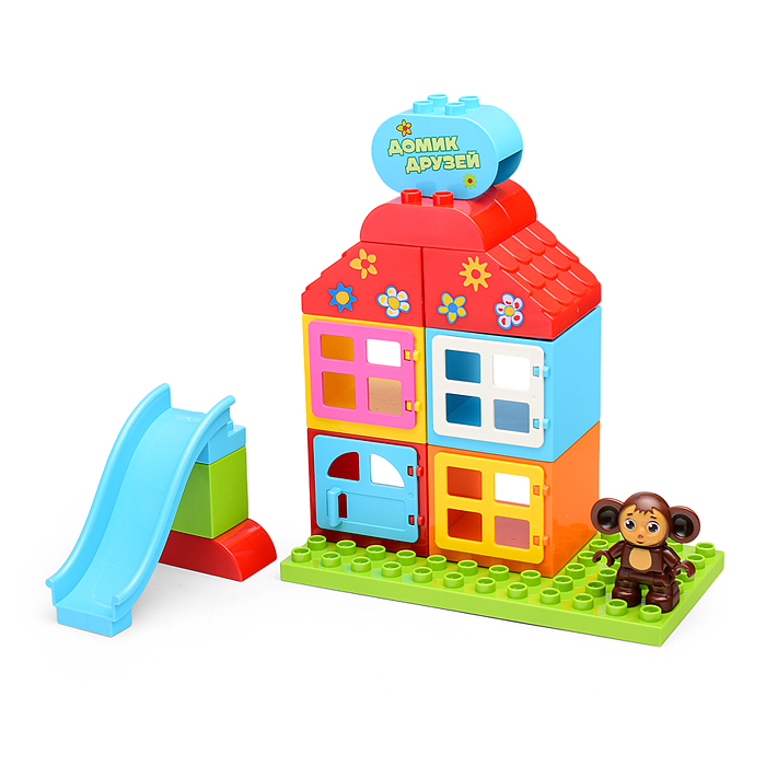 Конструктор Чебурашка и "Домик друзей", "Союзмультфильм" 17 дет. 