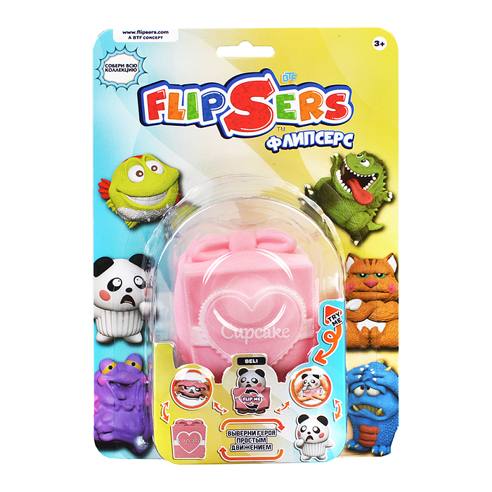 Флипсерс Тянучка-вывернушка - Панда Бели,8 см Флипсерс Тянучка-вывернушка - Панда Бели,8 см