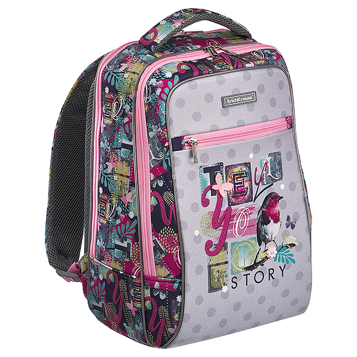 Фото к товару Рюкзак ErichKrause® ErgoLine® Urban 18L Bird Story Рюкзак ErichKrause® ErgoLine® Urban 18L Bird Story