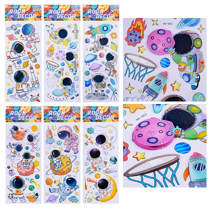 Наклейки интерьерные "Космонавты"МИКС самоклеющиеся фигурные ,объёмные размер наклейки 25 * 66 см Наклейки интерьерные "Космонавты"МИКС самоклеющиеся фигурные ,объёмные размер наклейки 25 * 66 см