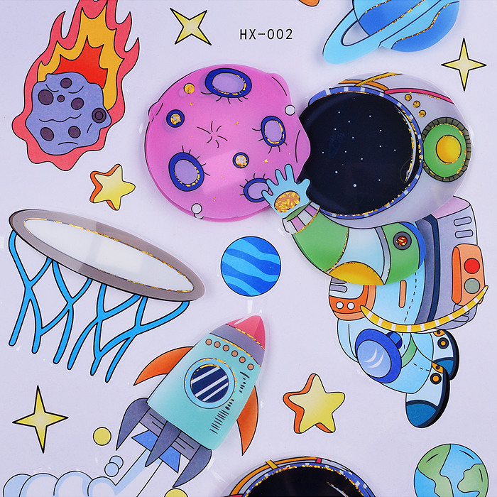 Фото к товару Наклейки интерьерные "Космонавты"МИКС самоклеющиеся фигурные ,объёмные размер наклейки 25 * 66 см Наклейки интерьерные "Космонавты"МИКС самоклеющиеся фигурные ,объёмные размер наклейки 25 * 66 см