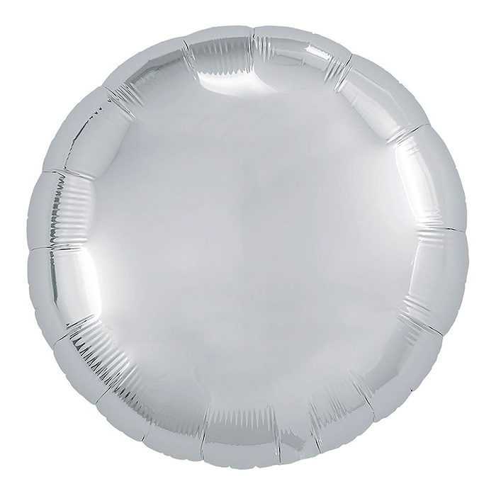 Шар надувной, Круг 30' / 75 см/ Серебро Шар надувной, Круг 30' / 75 см/ Серебро