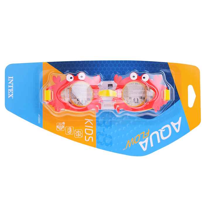 Фото к товару Очки для плавания, от 3 до 8 лет, обхват 48-52 см, цвет микс, 55610 INTEX Очки для плавания, от 3 до 8 лет, обхват 48-52 см, цвет микс, 55610 INTEX