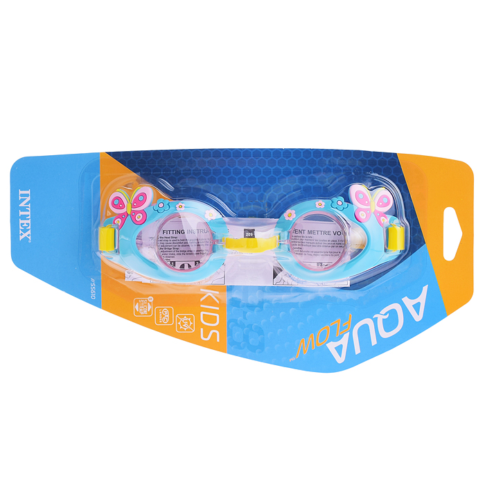 Фото к товару Очки для плавания, от 3 до 8 лет, обхват 48-52 см, цвет микс, 55610 INTEX Очки для плавания, от 3 до 8 лет, обхват 48-52 см, цвет микс, 55610 INTEX