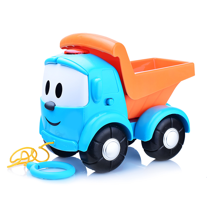 Фото к товару Каталка с палкой "Грузовичок Лева" (15 песен и звуков. свет. бат.) в коробке Каталка с палкой "Грузовичок Лева" (15 песен и звуков. свет. бат.) в коробке